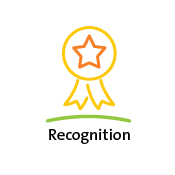 illustration of a meritorious ribbon: recognition